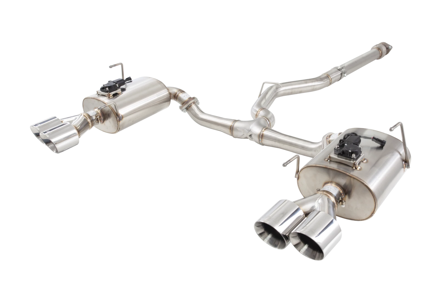 X Force Stainless Steel 3" Varex Valved Cat-Back System with Quad Tips - 2022-2024 Subaru WRX