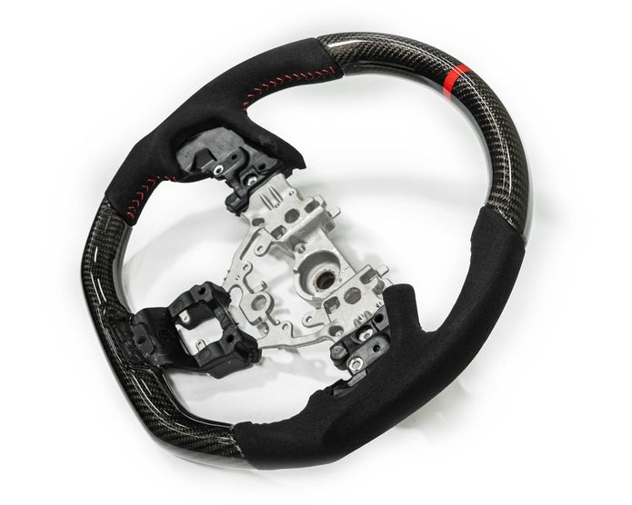 22-24 Subaru WRX FactionFab Steering Wheel - Carbon/Suede