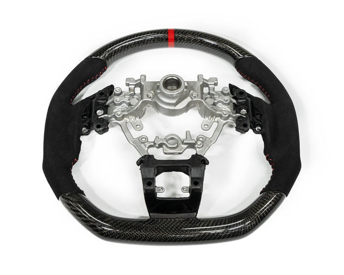 22-24 Subaru WRX FactionFab Steering Wheel - Carbon/Suede