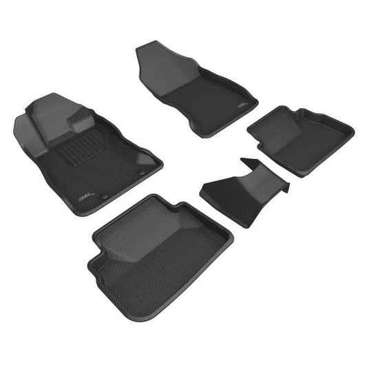 3D MAXpider Custom Fit Kagu Floor Mats - Full Set - Black - 2022-2024 Subaru WRX