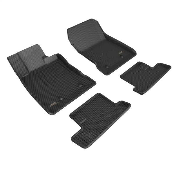 3D MAXpider Custom Fit Kagu Floor Mats - Full Set - Black - 2022-2024 Toyota GR86 / Subaru BRZ