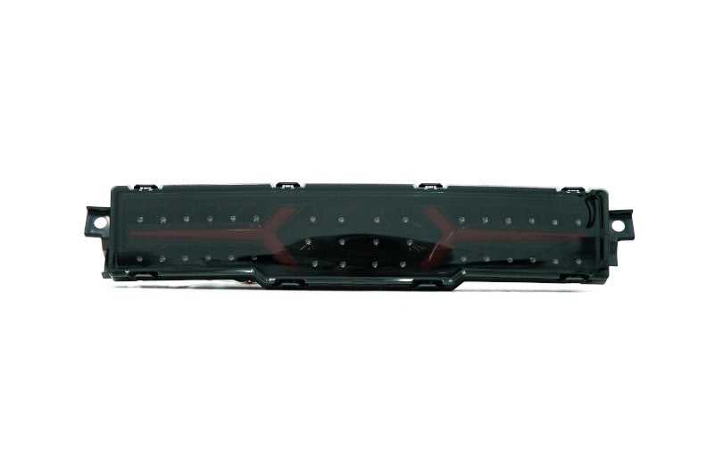 OLM V1 Rear Fog Light w/ OLM Plug and Play Harness - Smoke Lens / Black Base / Red Bar - 2022-2024 Toyota GR86 / Subaru BRZ