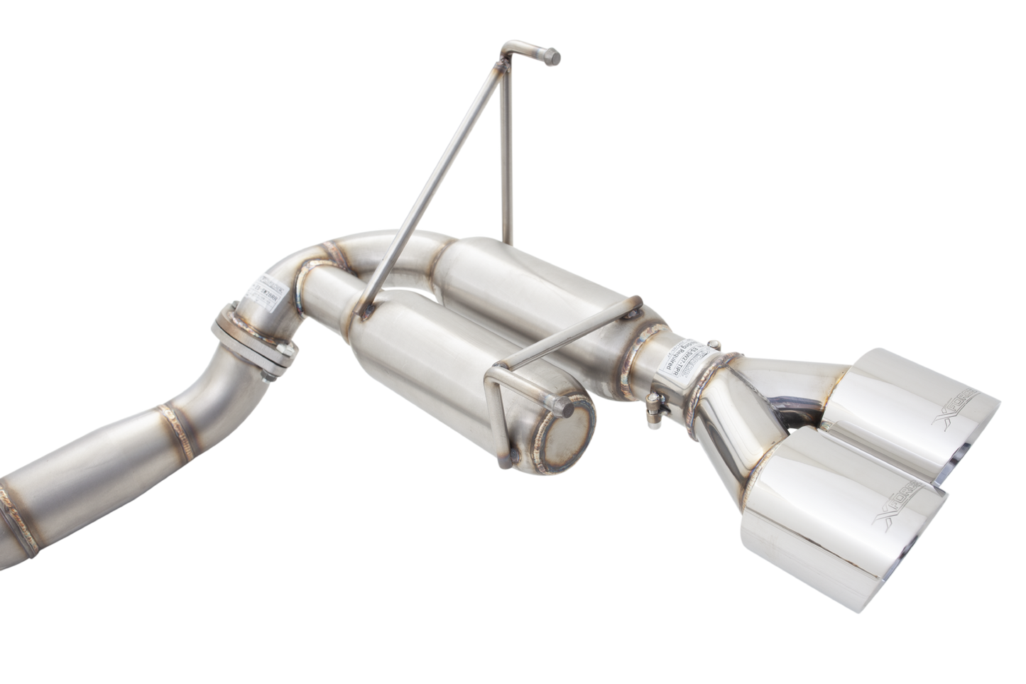 X Force Race Catback Exhaust System with Hot Dog Resonator - 2011-2021 Subaru WRX / STI