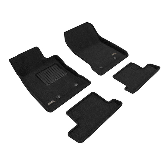 3D MAXpider Elegant Floor Mats - Full Set - Black - 2022-2024 Toyota GR86 / Subaru BRZ