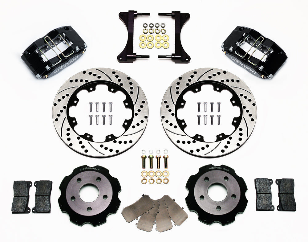 Wilwood Dynapro Radial 12.00in Front Kit Drilled / Slotted Black - 2002-2005 Subaru WRX / 2001-2008 Forester / 1999-2007 Impreza / 2000-2002 Legacy / 2005-2006 Saab 9-2X