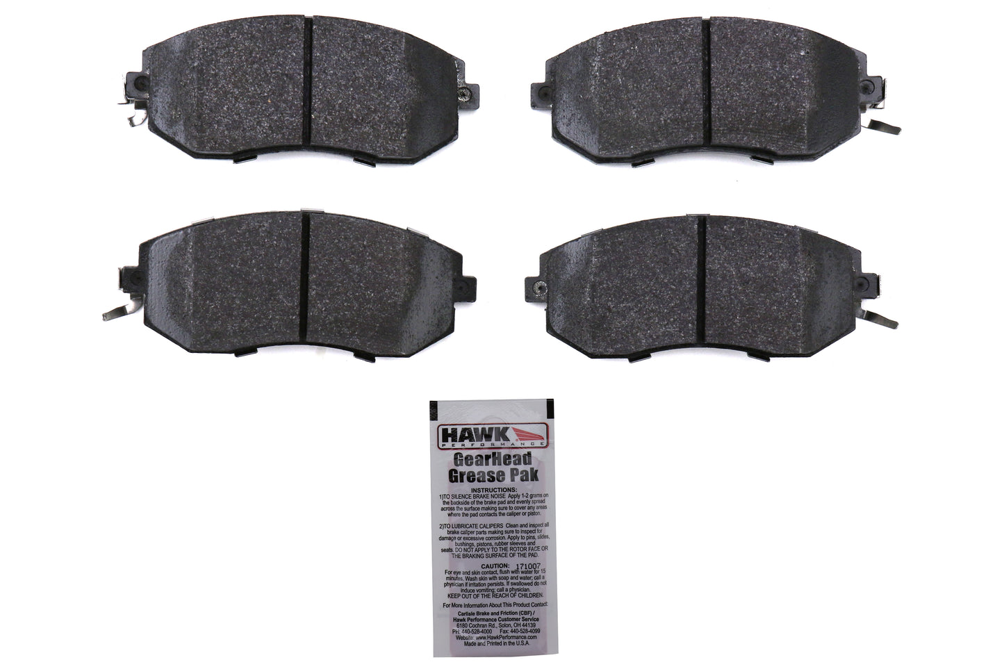 13-16 FR-S/ 13-20 BRZ/ 17-19 Toyota86 Front Brake Pads Hawk Performance HPS 5.0