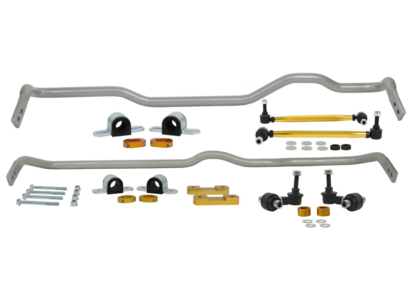 Whiteline Front and Rear Sway Bar Kit w/ End Links and Mounts - 2016-2019 Volkswagen Golf R / 2015-2016 Audi A3 Quattro / S3