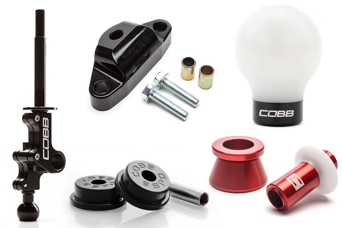 COB215X02P-W-RD-W-BK COBB Tuning Stage 2+ Drivetrain Package,