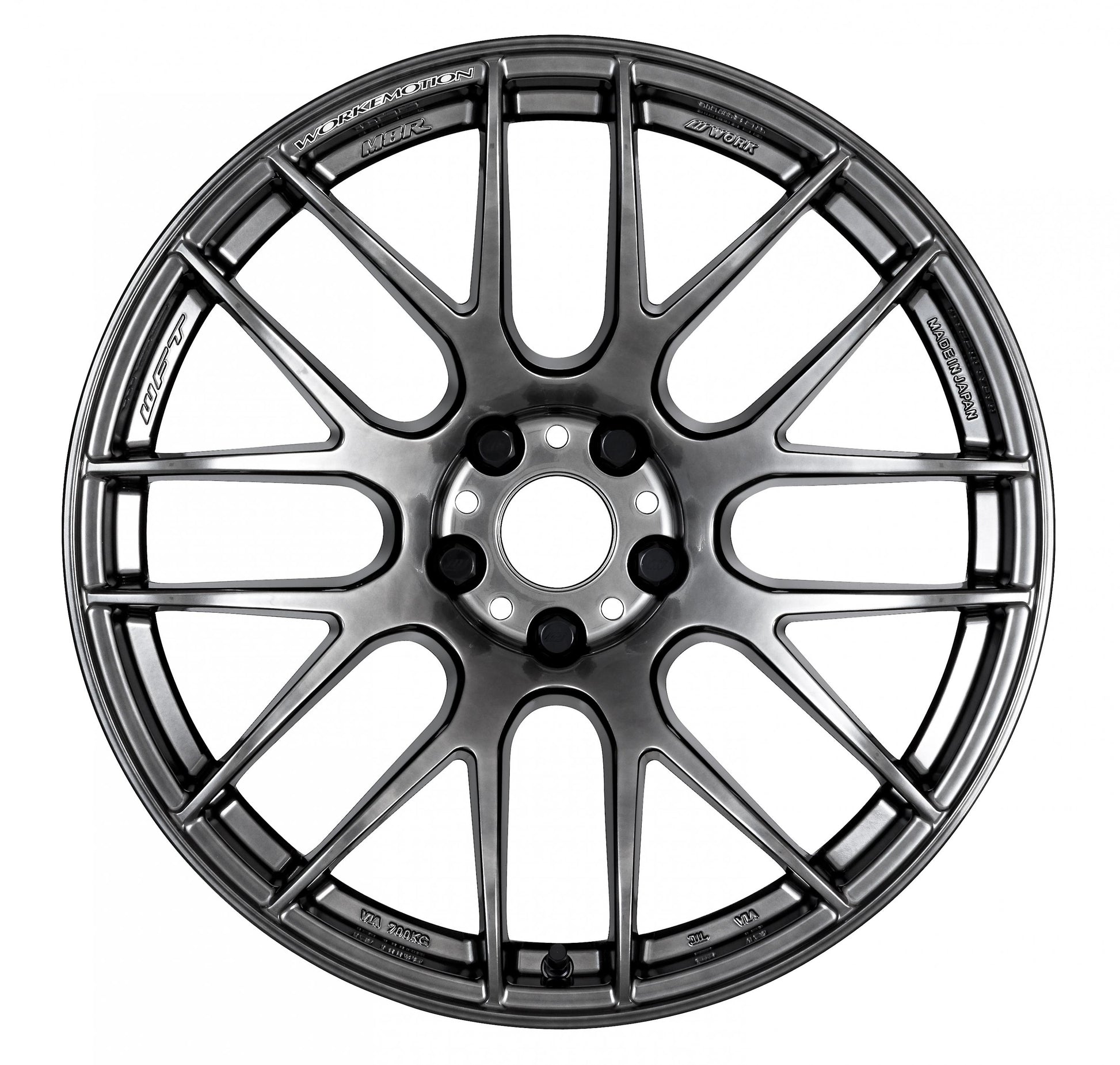 WORWM8R189538YGTK Work Emotion M8R 18x9.5 +38mm Glim Black - 2015+ WRX / 2015+ STIx4,