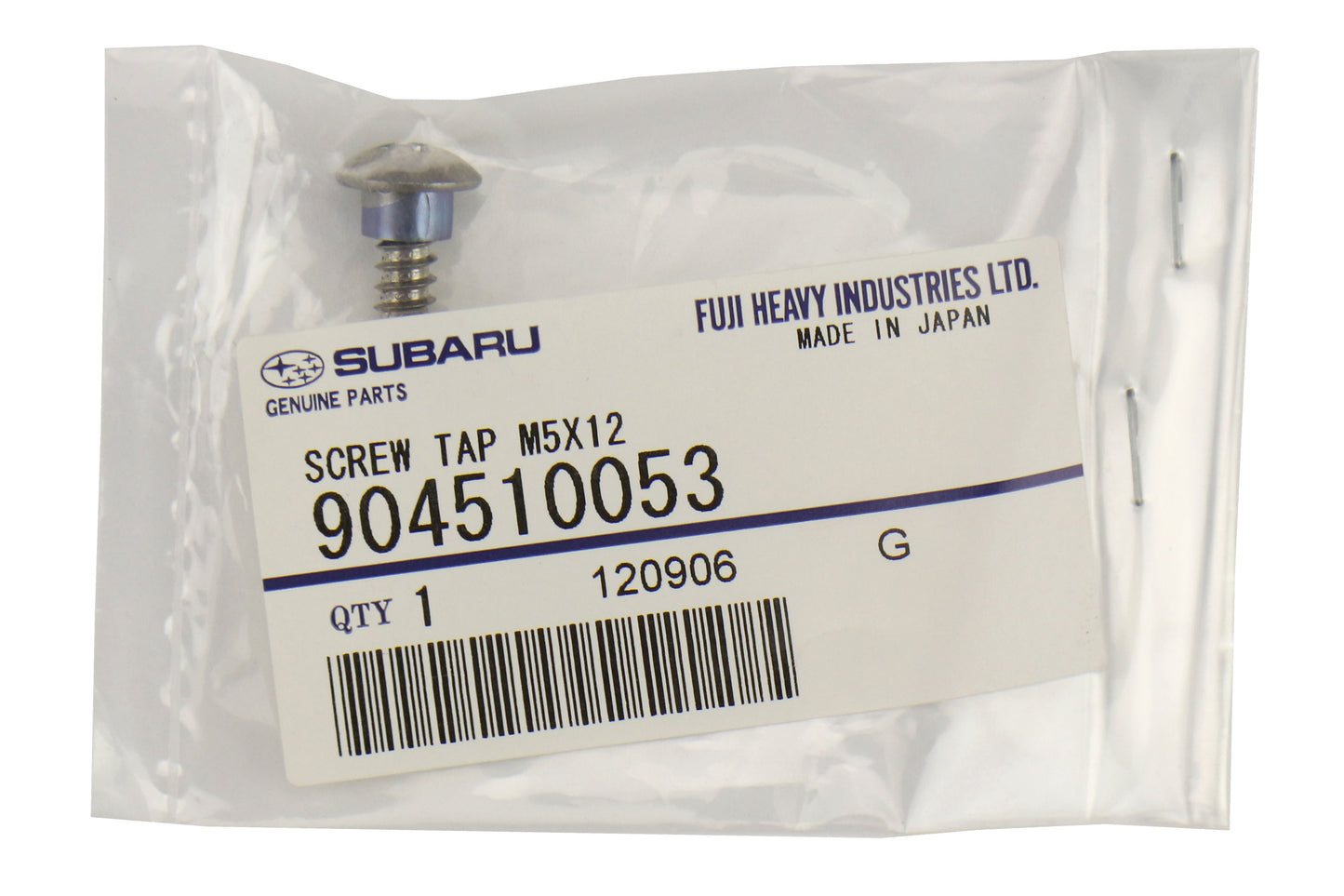 Subaru Screw Tap M5x12 - Subaru Models (inc. 2013-2016 BRZ / 2015-2021 WRX / STI)
