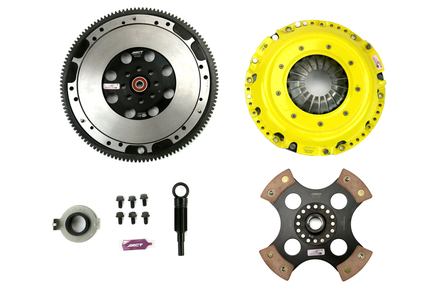 ACTSB11-XTR4 ACT XT Race Rigid 4 Pad Clutch Kit w/ Flywheel - 2006-2014 Subaru WRX / 2005-2009 Subaru Legacy GT,