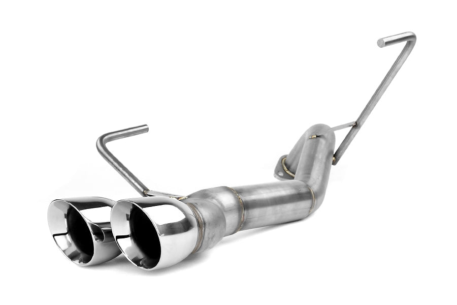 Nameless Performance Muffler Delete Double Wall Polished Tips - 2011-2014 Subaru WRX/STI Sedan