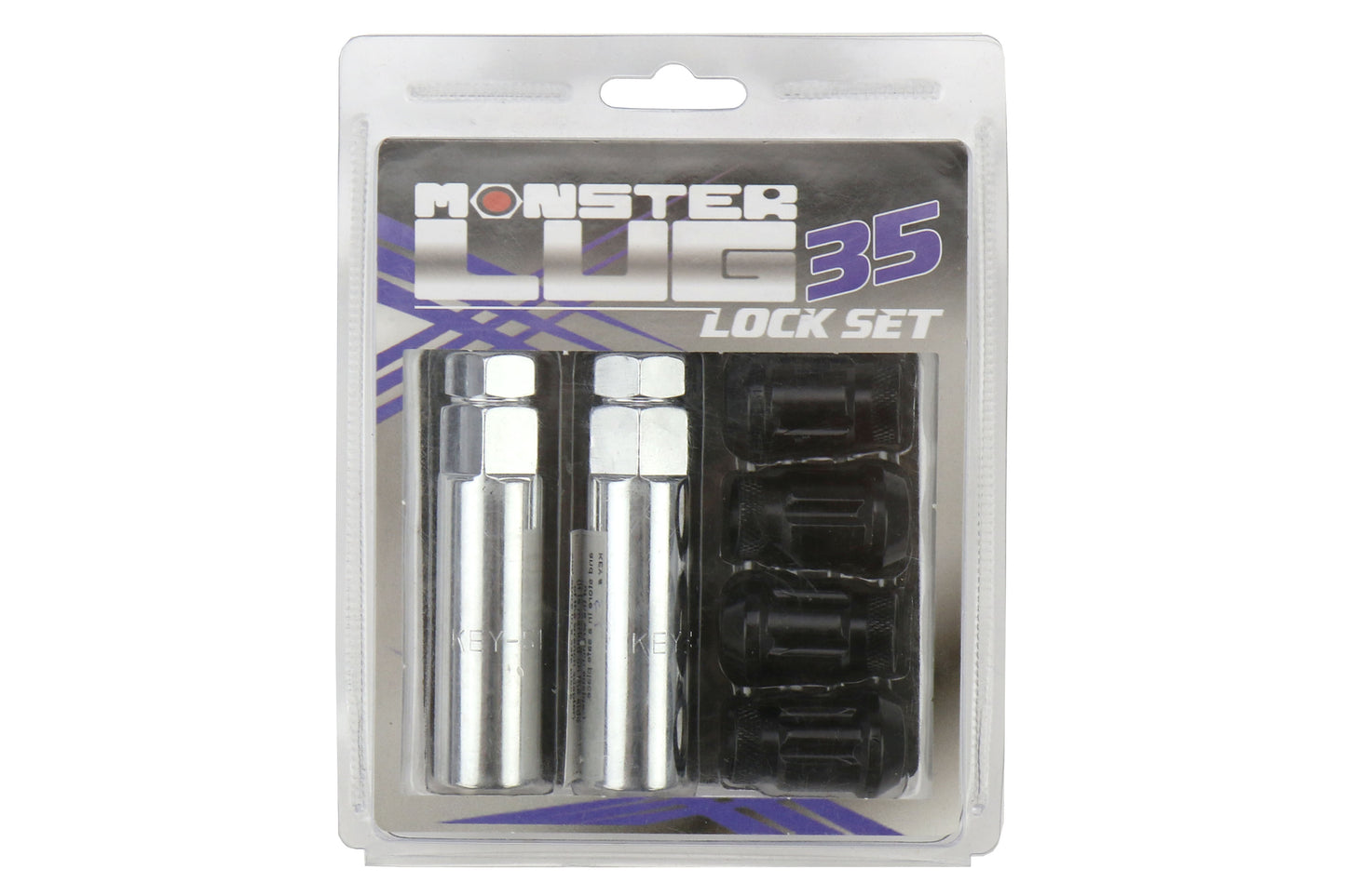 Wheelmate Monster Lug Lock Set 14x1.50 Black - Universal