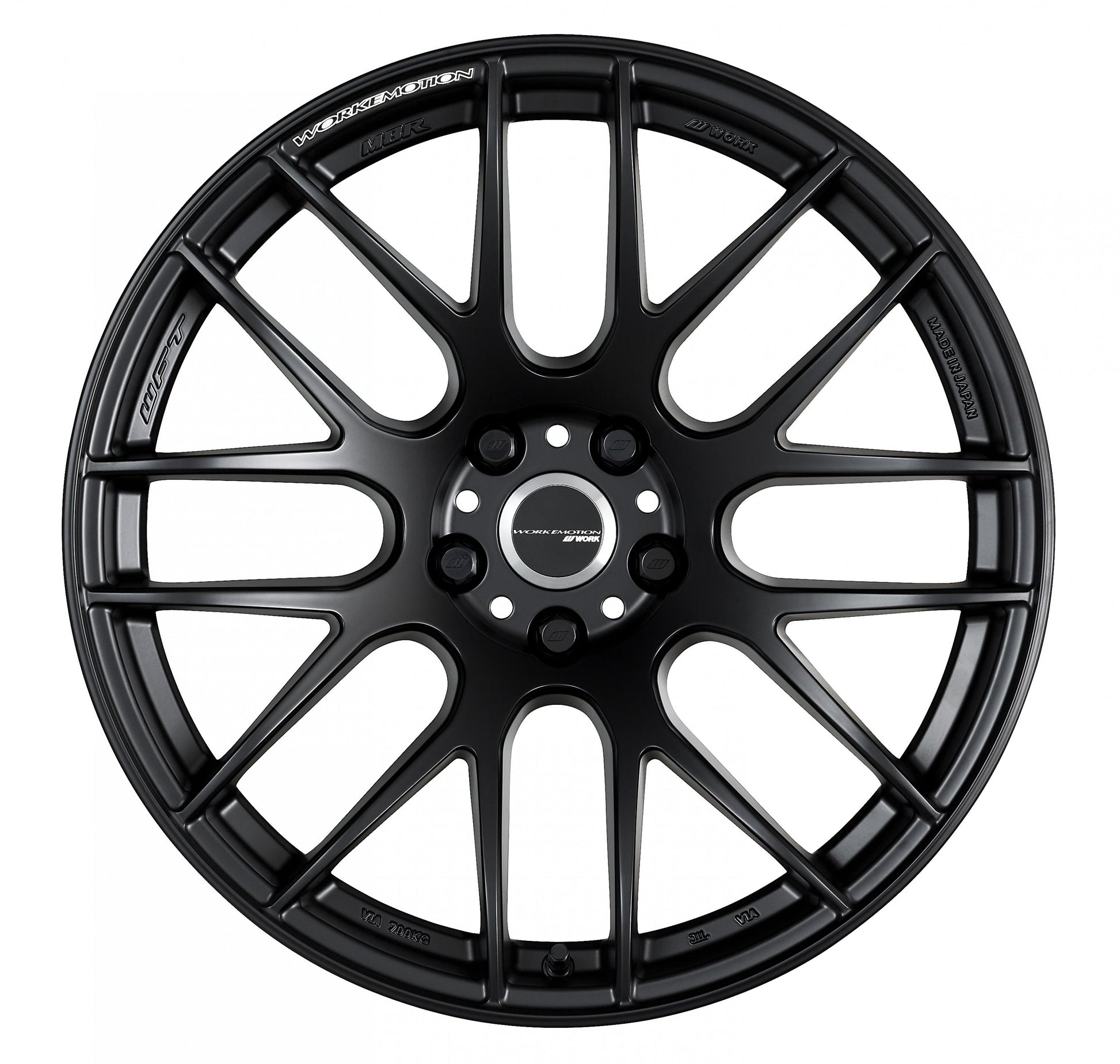 WORWM8R189538YMBL Work Emotion M8R 18x9.5 +38mm Matte Black - 2015+ WRX / 2015+ STIx4,