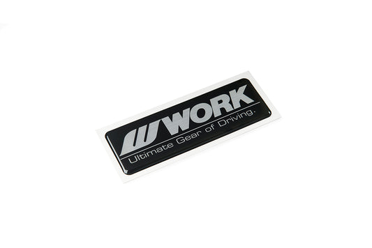 WORK Dome Emblem Black / Silver - Universal