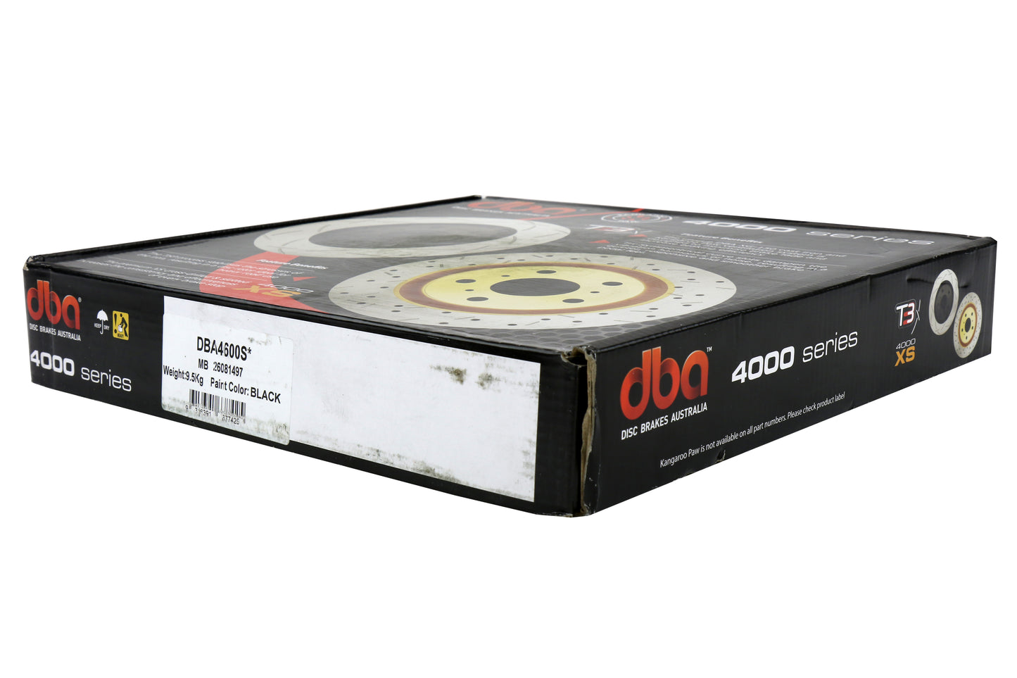 DBA T3 Clubspec 4000 Series Rotor Uni-Directional Slotted Track Performance Front - 2003-2009 Nissan 350Z