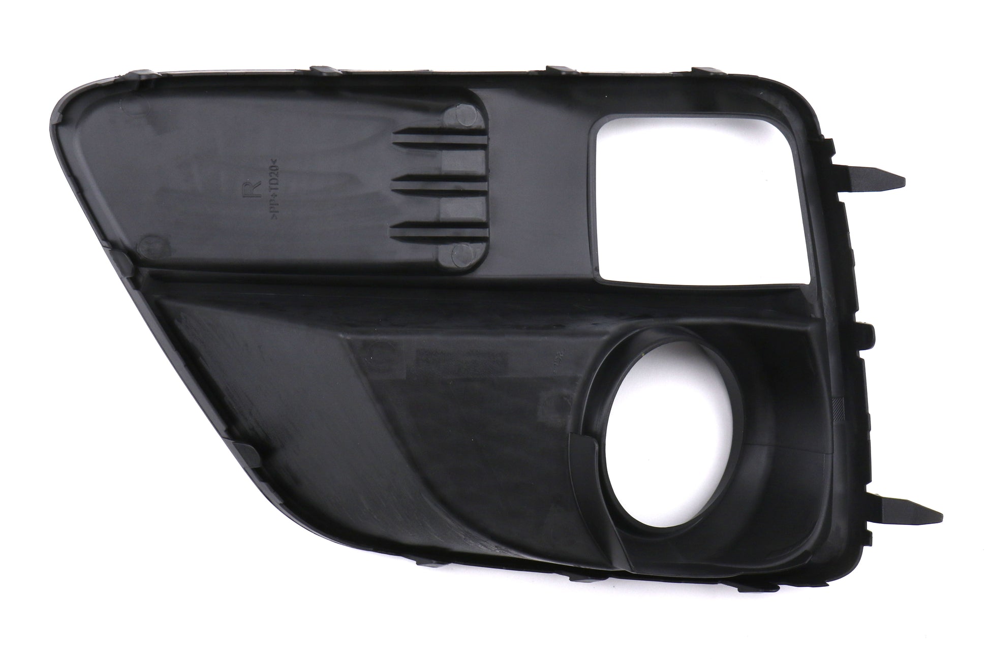 WIJWINJET-FLB-WRX-RIGHT Winjet Passenger Side Fog Light Bezel Matte Black,