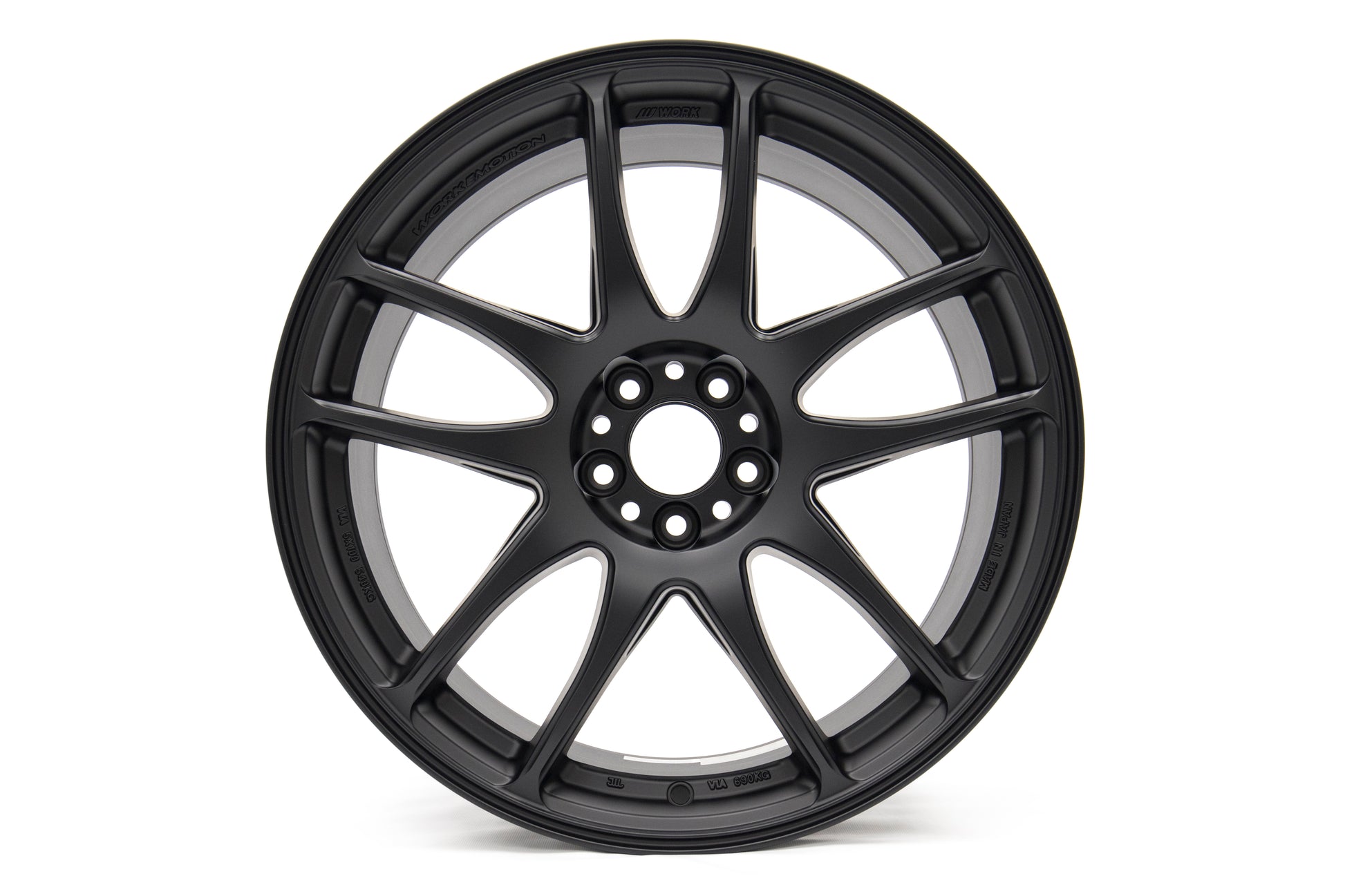 WORWCK188547ZMBL Work Emotion CR KAI Ultimate 18x8.5 +47 5x100 Matte Black Universal,