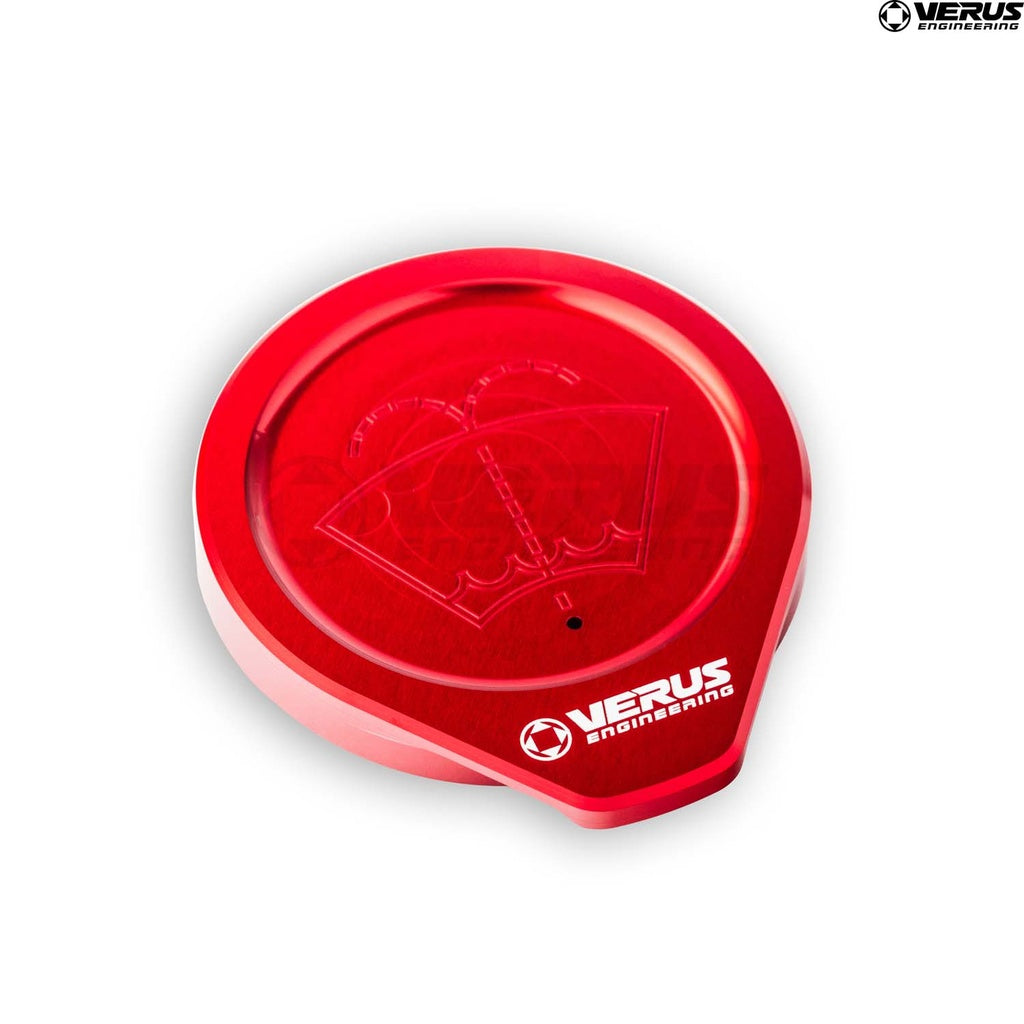 Windshield Washer Cap, Anodized Red - 2013-2024 Scion FRS / Subaru BRZ / Toyota GR86 / 2018-2024 Crosstrek / 2019-2023 Ascent / 2019-2024 Forester / 2017-2024 Impreza / 2015-2024 Legacy / Outback