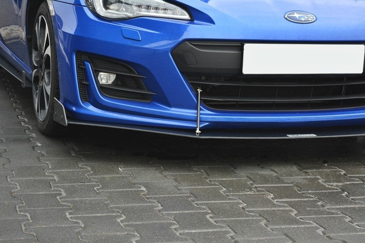 MAXSUBRZ1FCNCFD3A Maxton Design V3 Black Facelifted Racing Splitter - 2017+ BRZ,