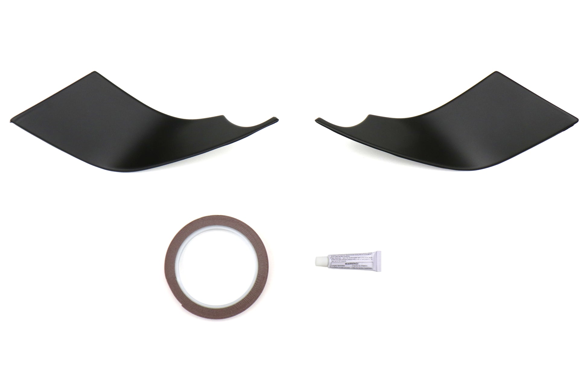 JDSJDMS-15WRXFG-MB JDM Station Fog Light Bezel Garnishes - 2015+ WRX / 2015+ STI-Matte Black,