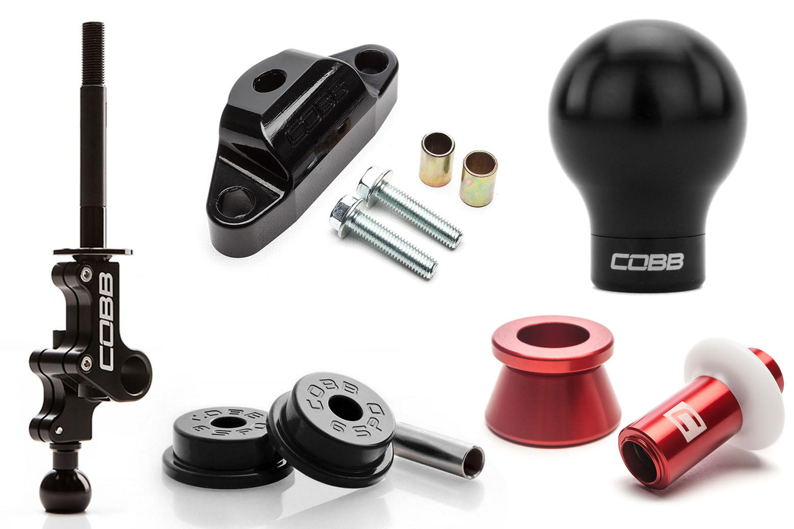 COB215X02P-W-RD-BK COBB Tuning Stage 2+ Drivetrain Package,