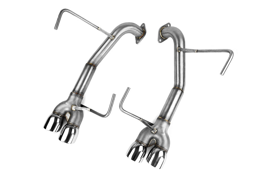 Nameless Performance Muffler Delete Double Wall Polished Tips - 2011-2014 Subaru WRX/STI Sedan