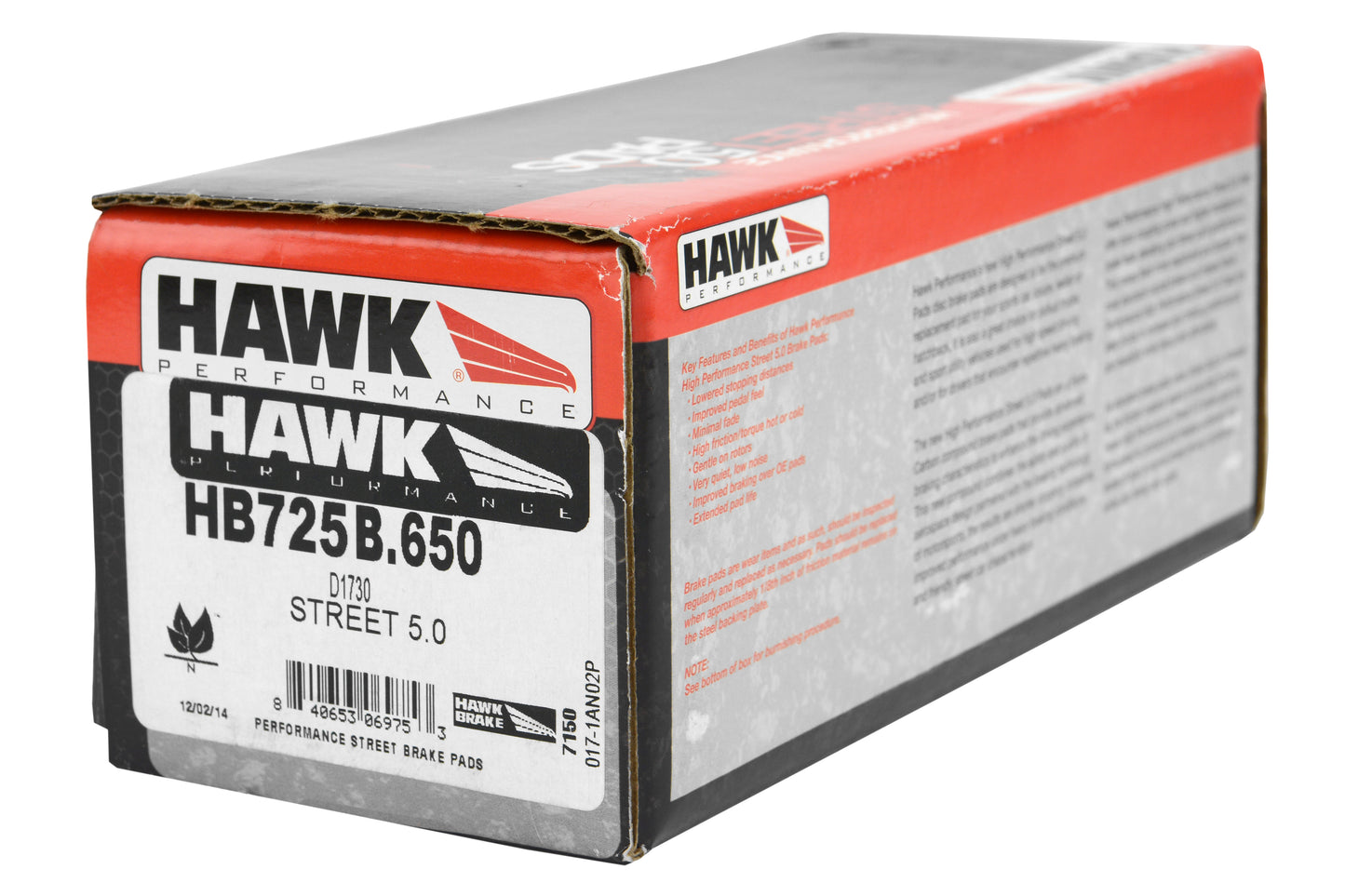 14-19 Fiesta Hawk HPS 5.0 Front Brake Pads