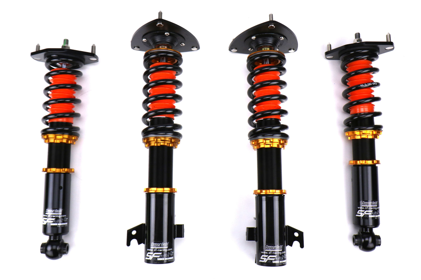 SFRSF-SU02-03-S SF Racing Sport Coilovers w/ Front and Rear Rubber Mounts,