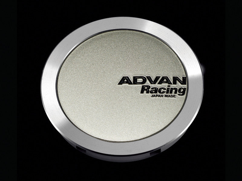 ADWYV4822 Advan Racing Center Cap 73MM Full Flat Type Sand Metallic Finish w/Black Letters,