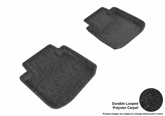 3D MAXpider Rear Classic Floor Mats - Black - 2015-2017 Subaru Legacy / 2015-2018 Outback