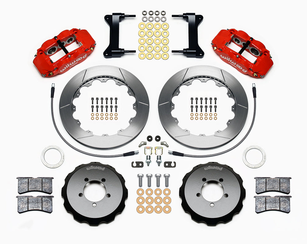 WIL140-12874-R Wilwood FNSL6R Front Brake Kit 13.06in Slotted Red - 2002-2014 Subaru WRX / 2004+ Subaru STI,