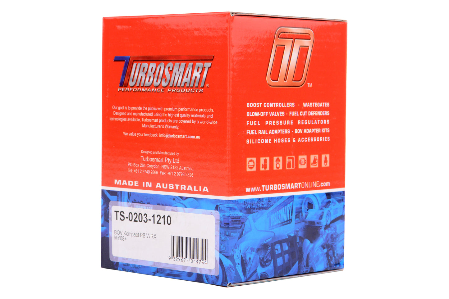 Turbosmart Recirculating Blow Off Valve Kompact Plumb Back Black