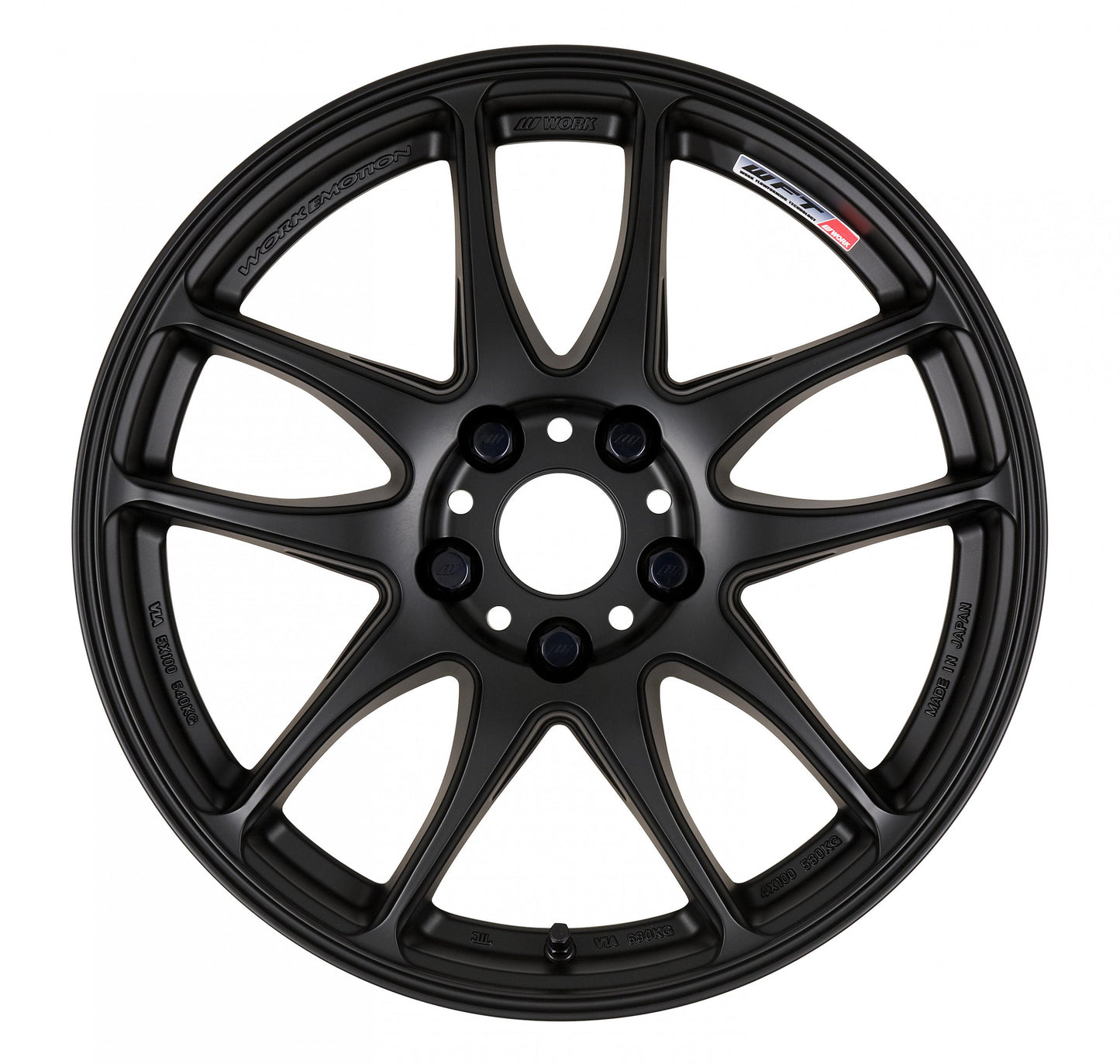 WORWCK188538YMBL Work Emotion CR Kiwami 18x8.5 +38mm Matte Black - 2015+ WRX / 2015+ STI,