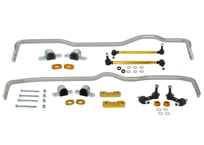 Whiteline Front and Rear Sway Bar Kit w/ End Links and Mounts - 2016-2019 Volkswagen Golf R / 2015-2016 Audi A3 Quattro / S3