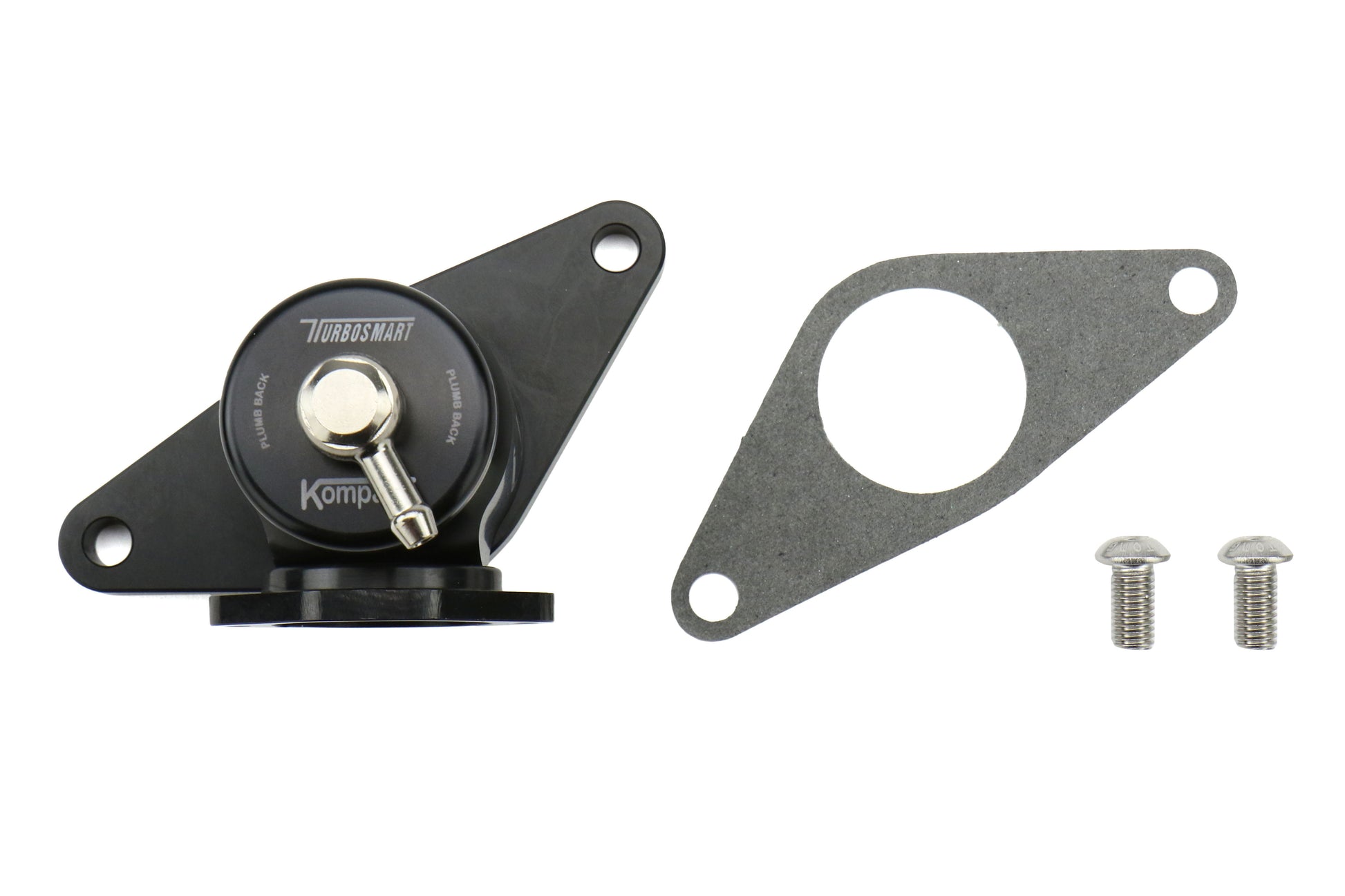 TSUTS-0203-1215 Turbosmart Recirculating Blow Off Valve Kompact Plumb Back Black - 2002-2007 Subaru WRX / 2004-2014 Subaru STI / 2006-2008 Subaru Forester XT,