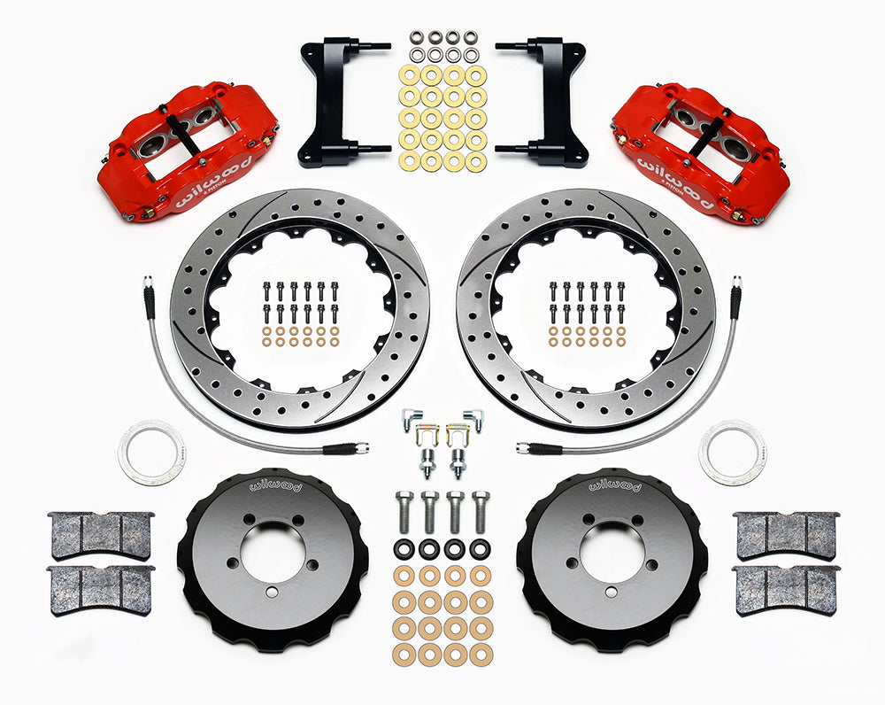 WIL140-12870-DR Wilwood 6R Drilled Front (Red) - 2013+ FT86,