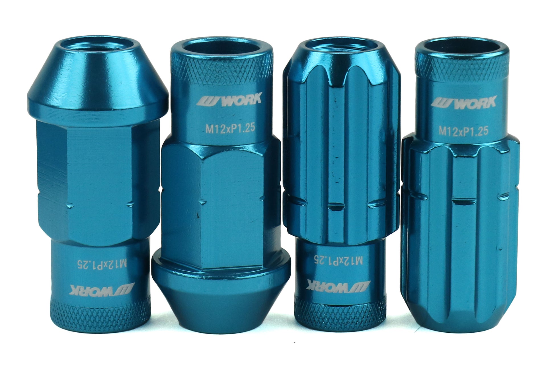 WORWRCM12X1.25BO Work Wheels RS-R Open End Lug Nuts - 2015+ WRX / 2015+ STI / 2013+ FT86 / 2014+ FORESTER-Blue,