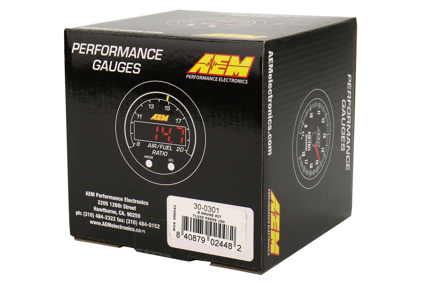 AEM Electronics X-Series Oil Pressure Gauge 0-100psi 52mm - Universal