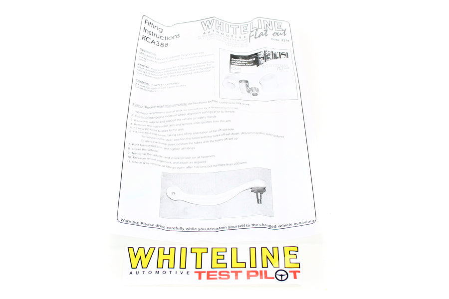 Whiteline Rear Bump Steer Correction Kit -  2003-2006 Mitsubishi Evo 8/9