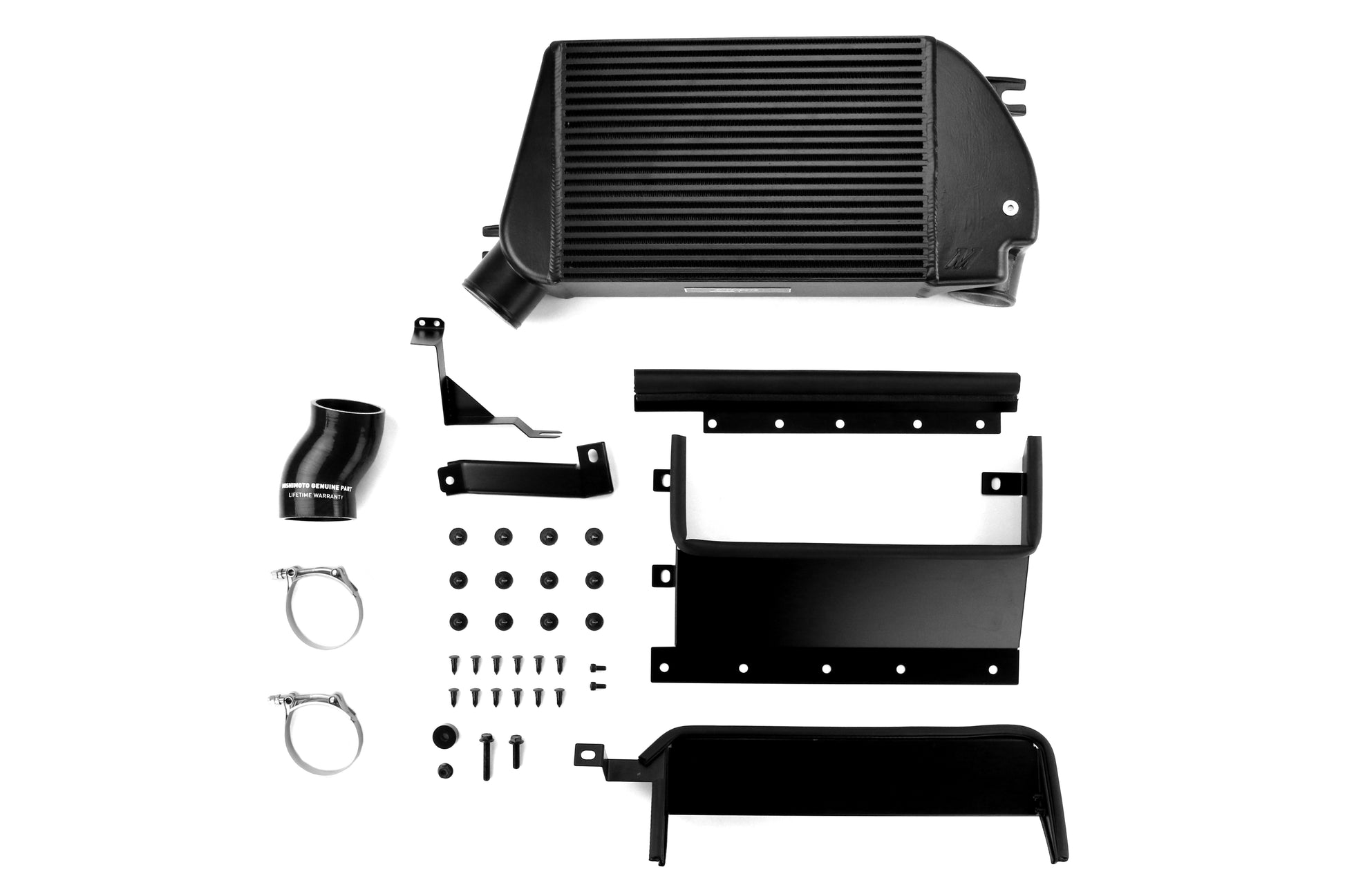 MIMMMTMIC-WRX-15BBK Mishimoto Performance Top Mount Intercooler and Charge Pipe Kit - 2015+ WRX-Black Pipe, Black Intercooler,