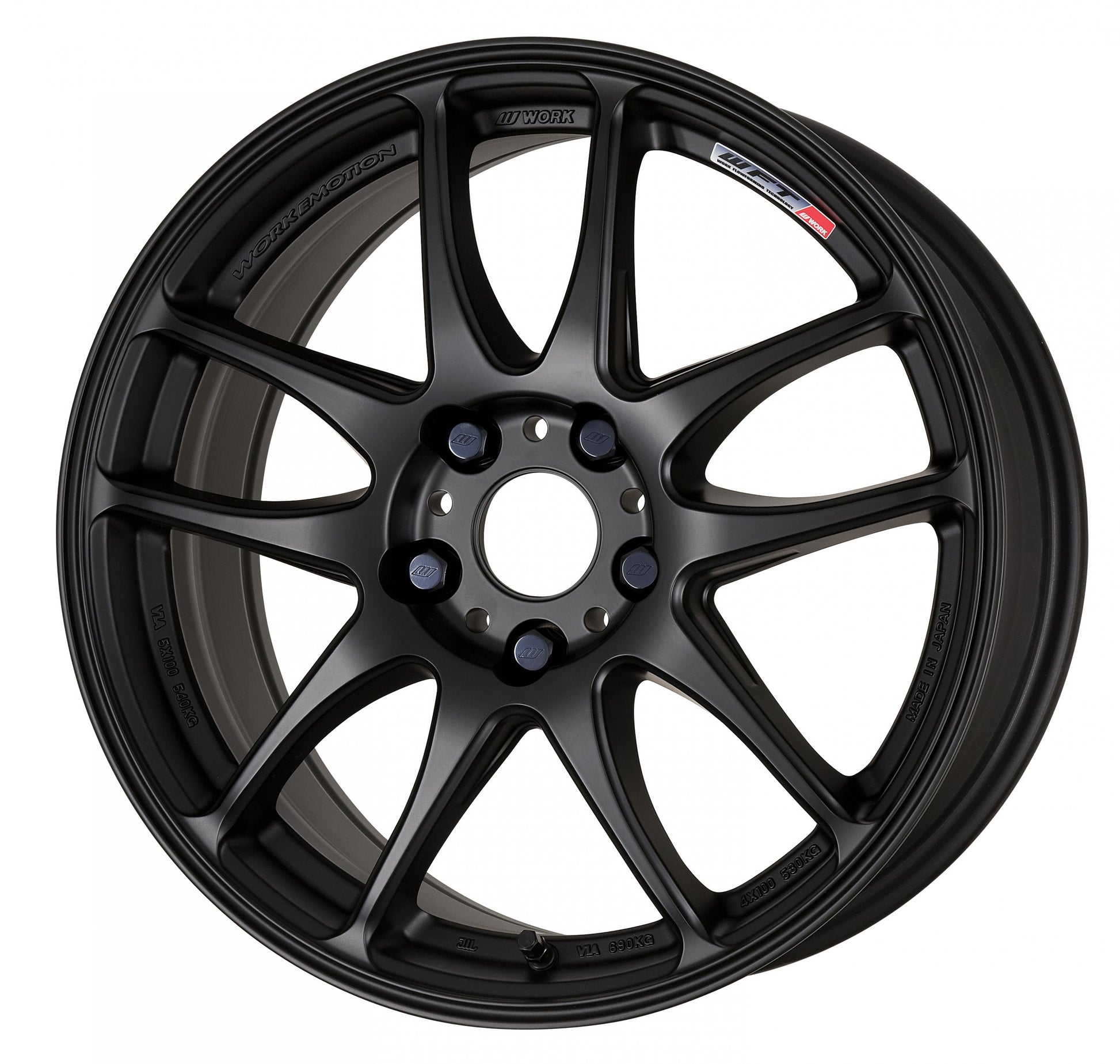 WORWCK188538YMBL Work Emotion CR Kiwami 18x8.5 +38mm Matte Black - 2015+ WRX / 2015+ STI,