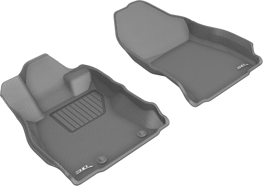 3D MAXpider KAGU Front Floor Liners - Gray - 2019-2021 Subaru Forester