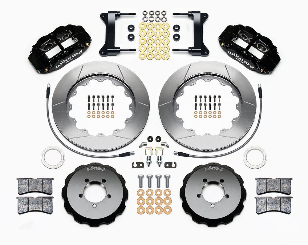 WIL140-12875 Wilwood FNSL6R Front Brake Kit 14in Drilled/Slotted Black - 2002-2014 Subaru WRX / 2004+ Subaru STI,