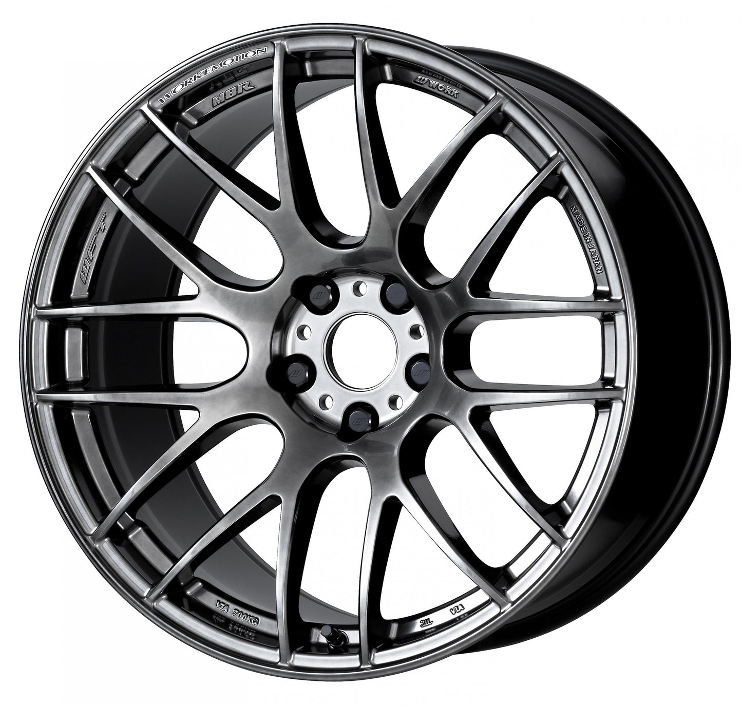 WORWM8R189538YGTK Work Emotion M8R 18x9.5 +38mm Glim Black - 2015+ WRX / 2015+ STIx4,