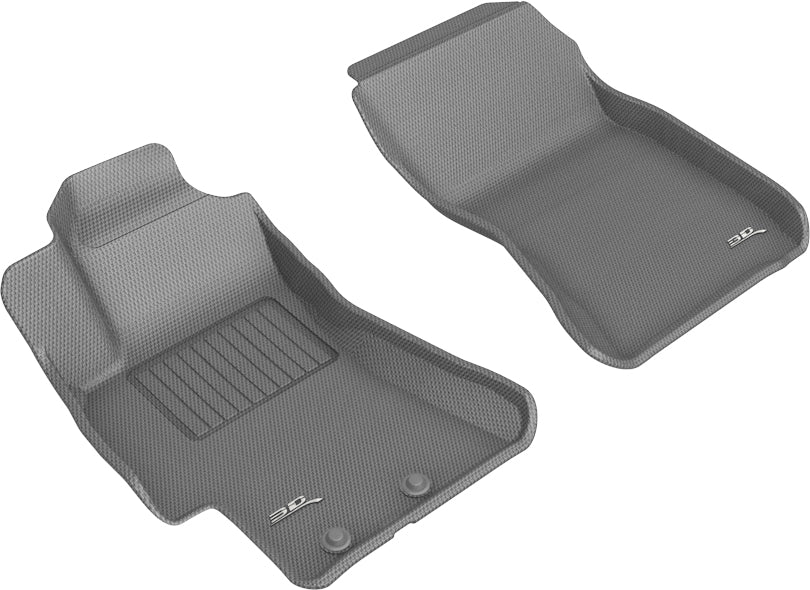 3D MAXpider KAGU Front Floor Liners - Gray - 2008-2014 Subaru Impreza