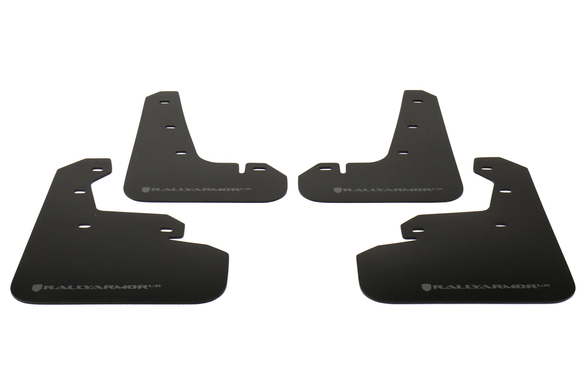RALMF45-UR-BLK/SIL Rally Armor Mud Flaps - 2017+ Impreza-Black Mud Flap with Silver Logo,