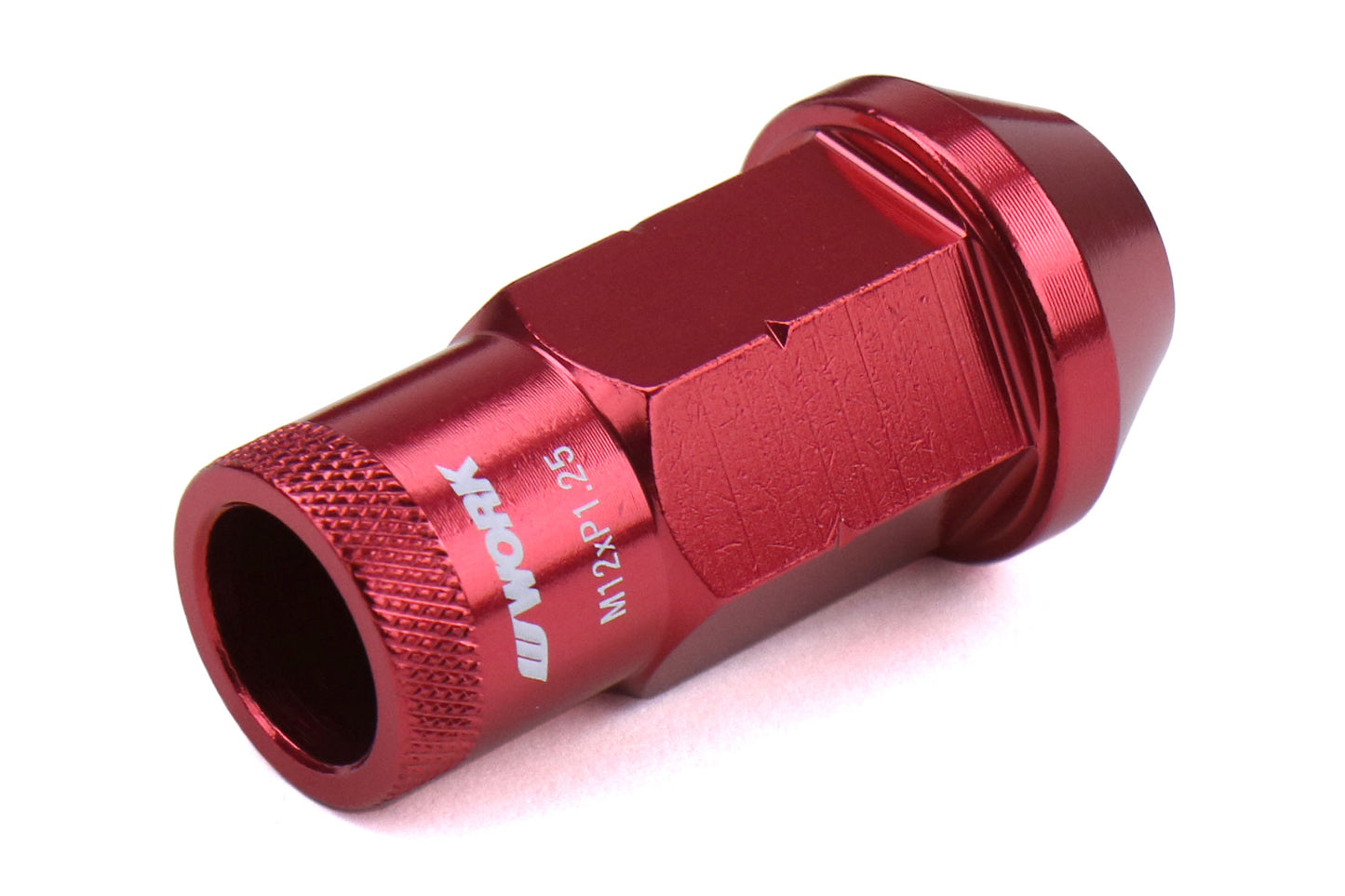 WORWRCM12X1.25RO Work Wheels RS-R Open End Lug Nuts - 2015+ WRX / 2015+ STI / 2013+ FT86 / 2014+ FORESTER-Red,