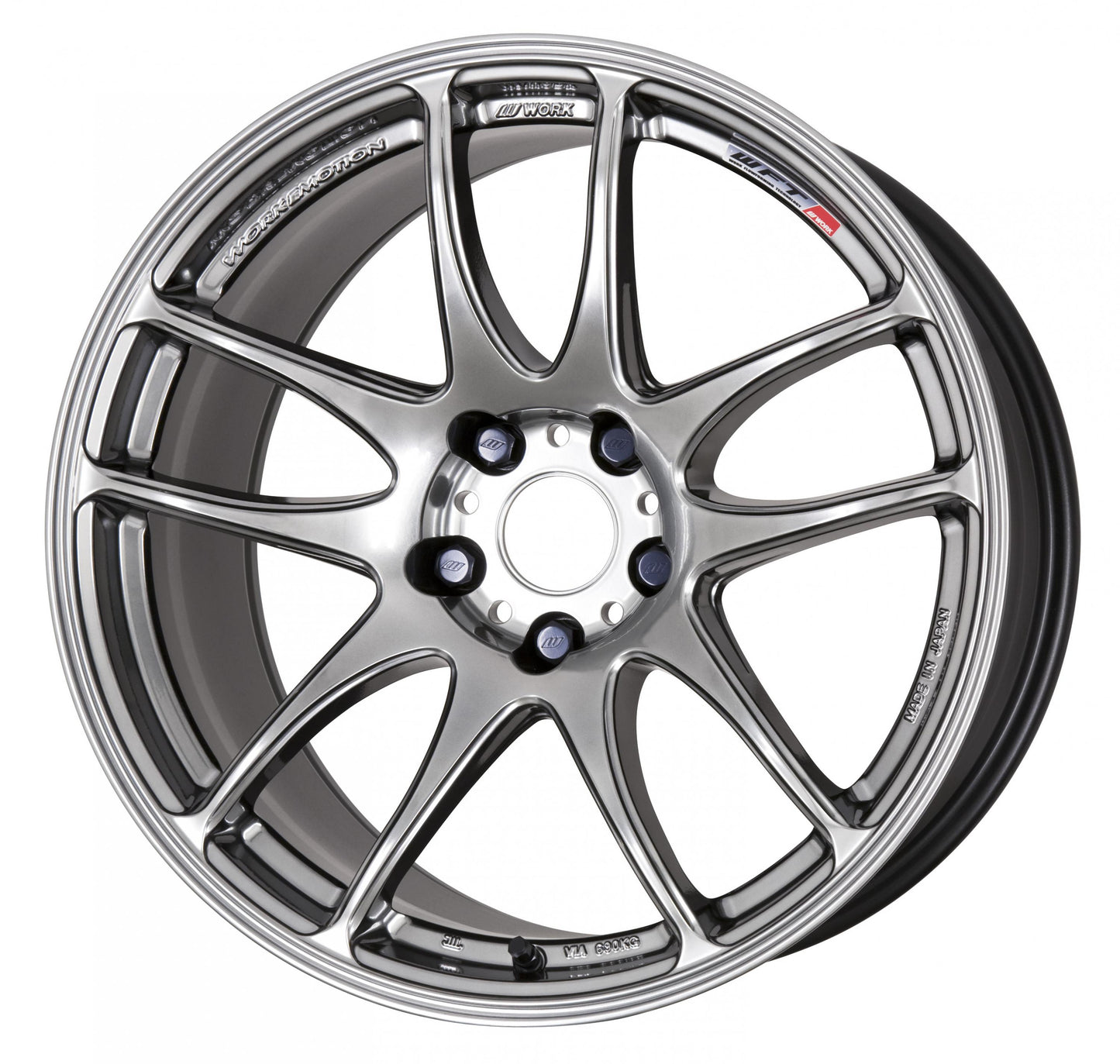 WORWCK199538YGTS WORK Emotion CR Kiwami 19x9.5 +38 5x114.3 (GTS) GT Silver - 2015+ WRX / STI,