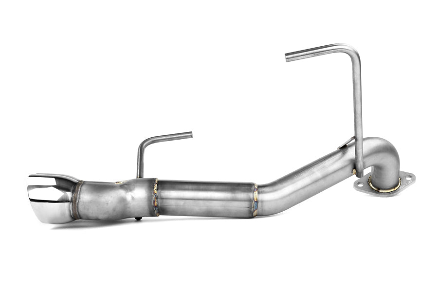 Nameless Performance Muffler Delete Double Wall Polished Tips - 2011-2014 Subaru WRX/STI Sedan